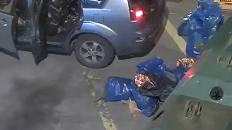 Vehicle used for fly tipping.