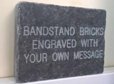 Engraved brick