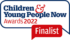 Children and Young People Now Awards 2022 logo finalist.