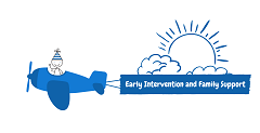 Early intervention and family support logo.