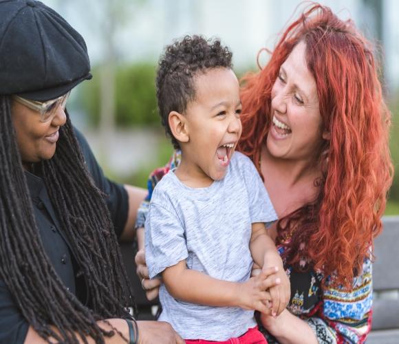 Adults with child