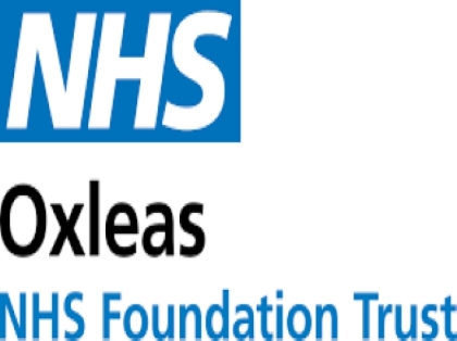NHS Oxleas logo. NHS. Oxleas. NHS Foundation Trust.