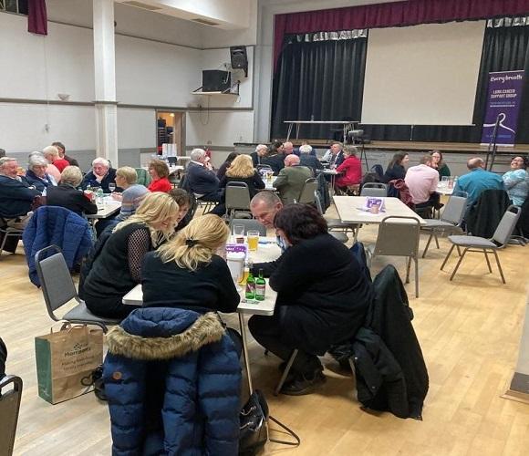 Photograph taken at the Mayor of Bromley&rsquo;s charity quiz evening in 2023. The photo shows player participating in a quiz.