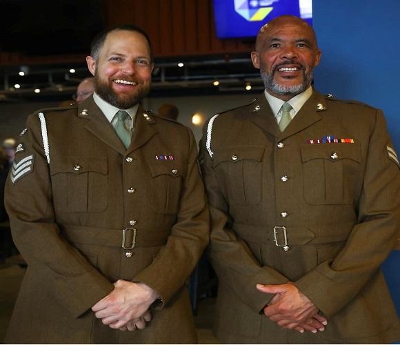 Attendees at the Bromley FC veterans breakfast.