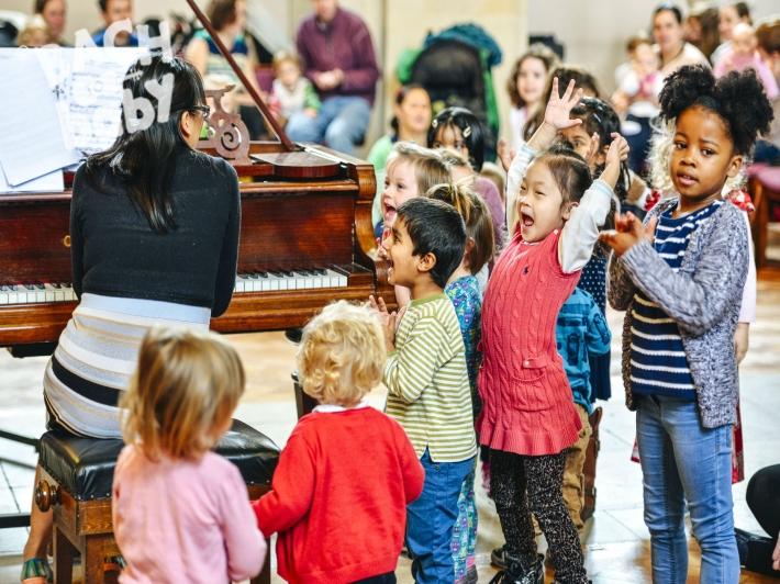 children at concert