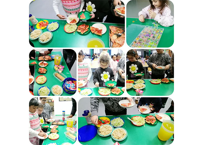 Arise Kidz - Anerley Methodist Church: Series of photos of children participating in craft activities and picking up food items for a healthy lunch.